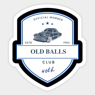 old balls club Sticker